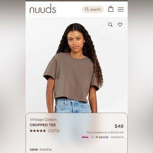 Nuuds- Cropped T-Shirt